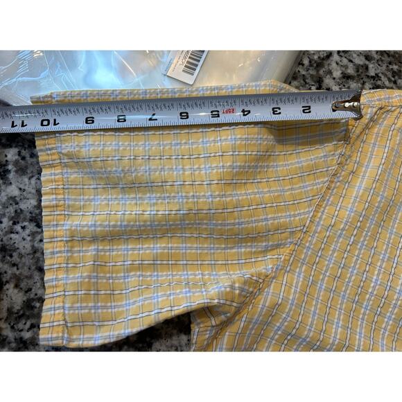 LL Bean Mens Shirt Top L Tall Plaid Preppy‎ Outdoor Short Sleeve Hiking Gorpcore - Picture 9 of 10